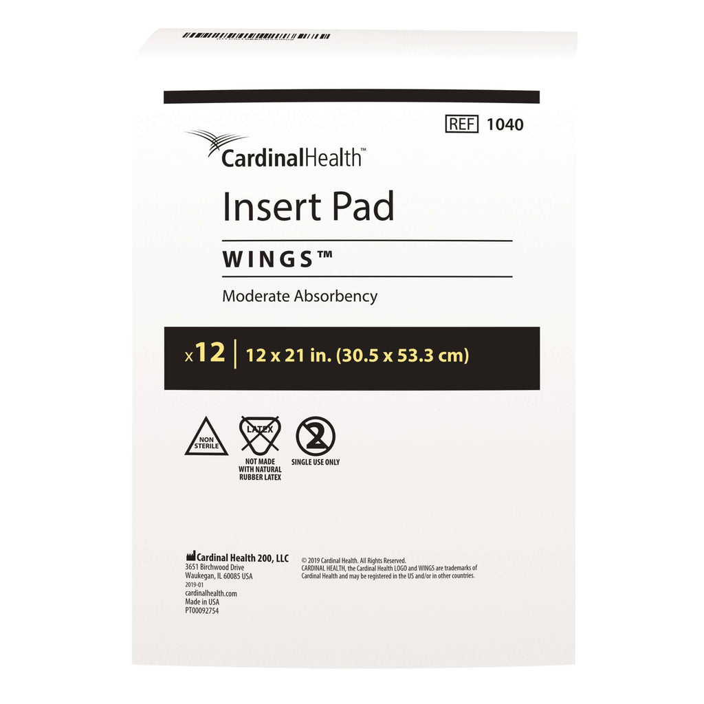 Moderate Absorbency Incontinence Liner, 12 x 21 inch; Case of 144 F286