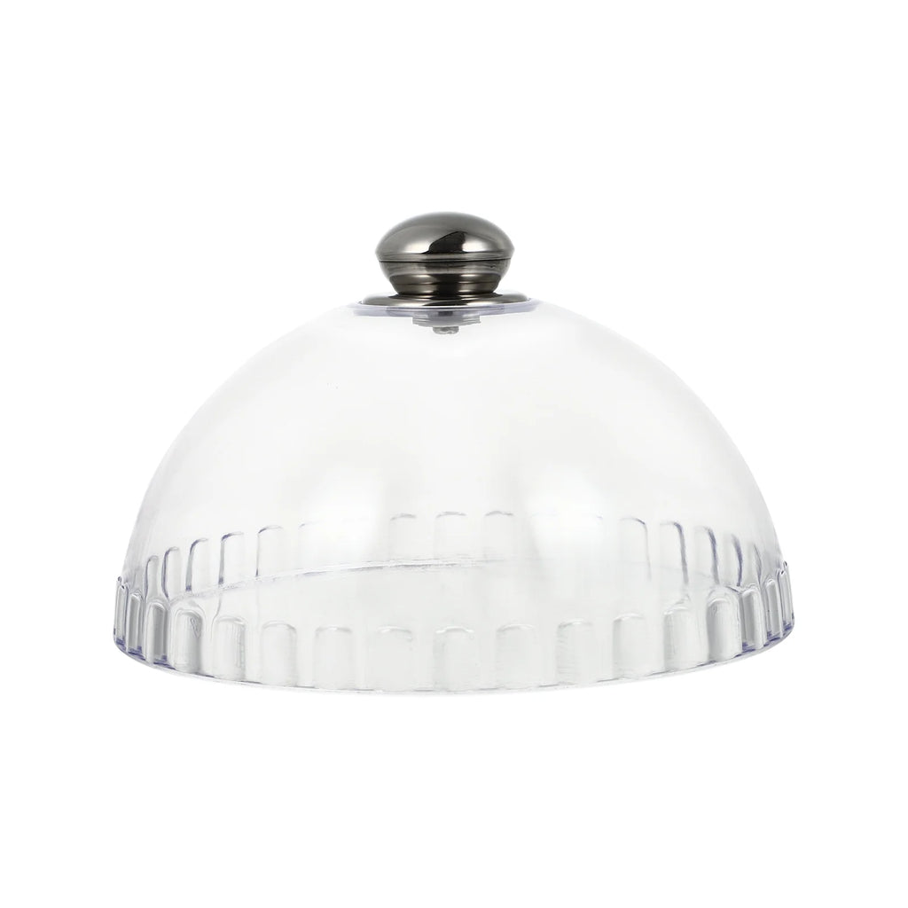 Transparent Dessert Cover Dome with Glass Stand Q885