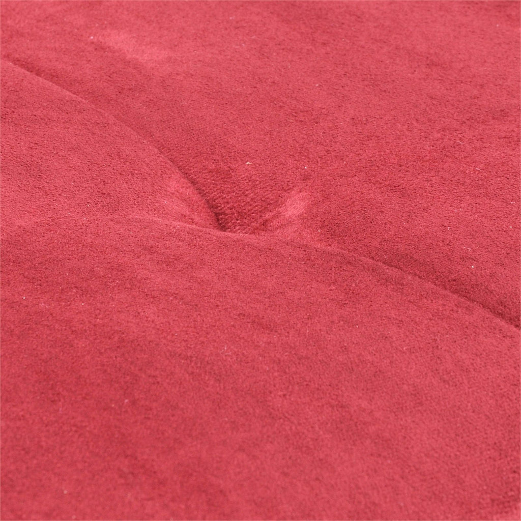 Red Raspberry Microfiber Faux Leather Sofa Set J571