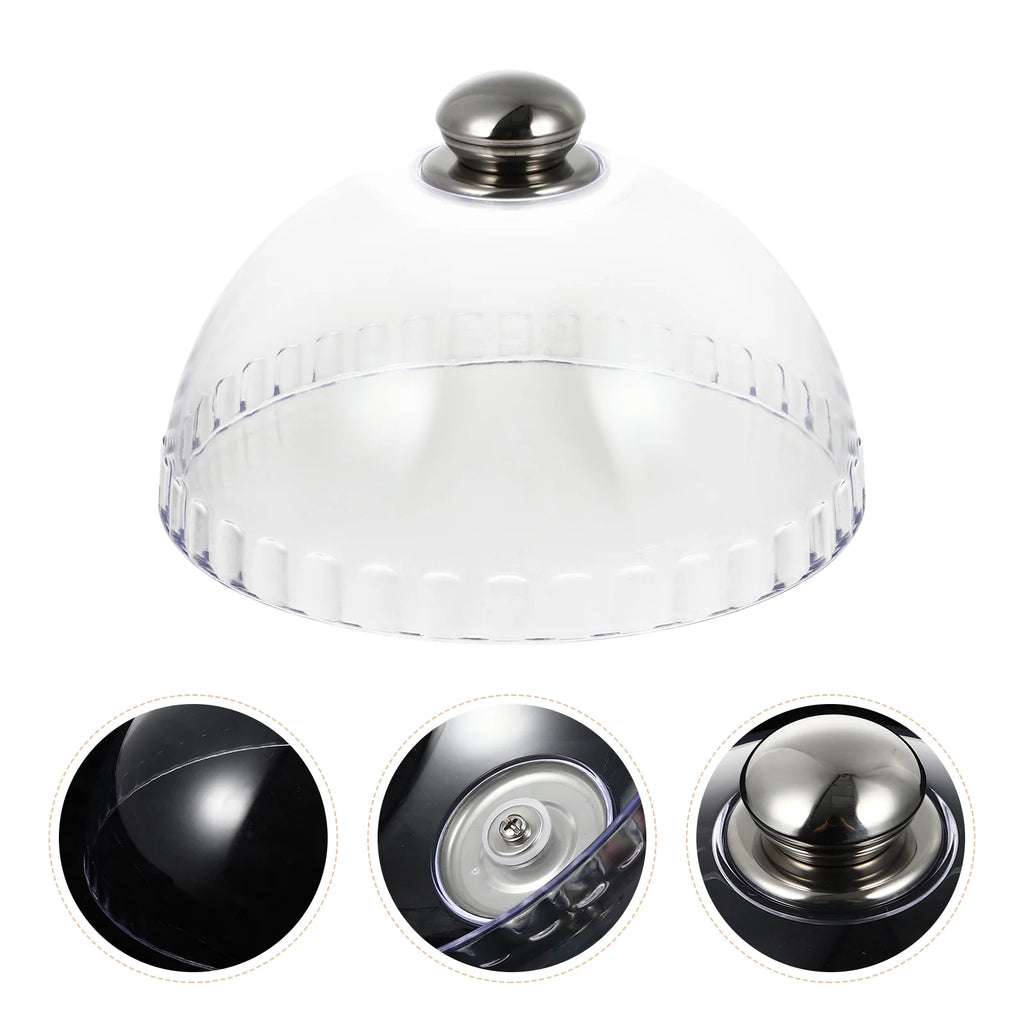 Transparent Dessert Cover Dome with Glass Stand Q885