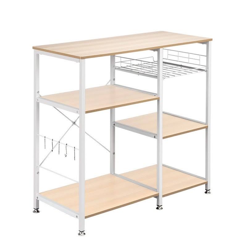White Oak 3-Tier Metal Baker's Rack P2728