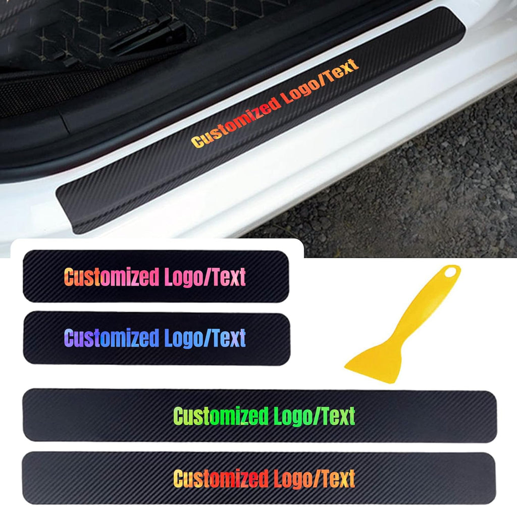 4Pcs Universal Car Door Sill Stickers Q935833