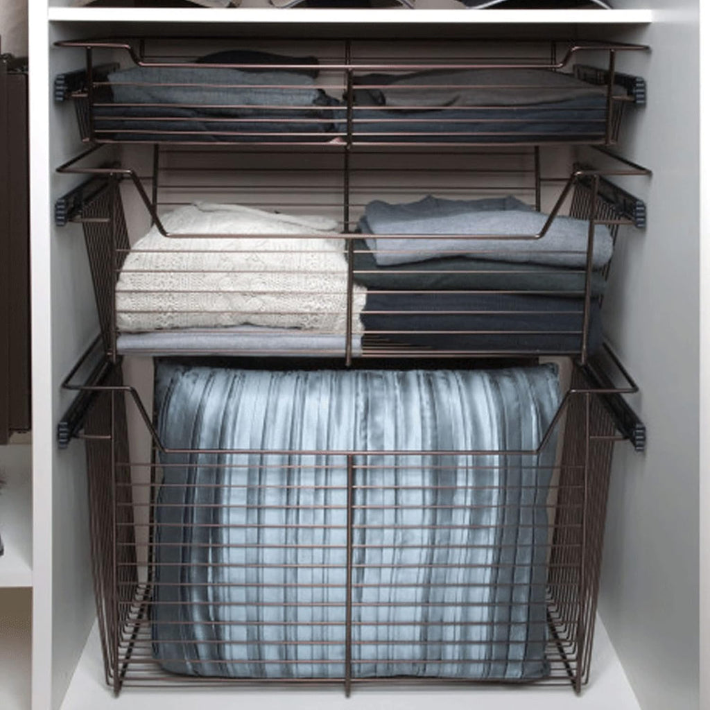 Bronze Wire Pullout Storage Basket for Cabinet U700