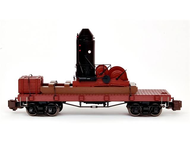Log Skidder with Crates on 20ft Log Car X4305