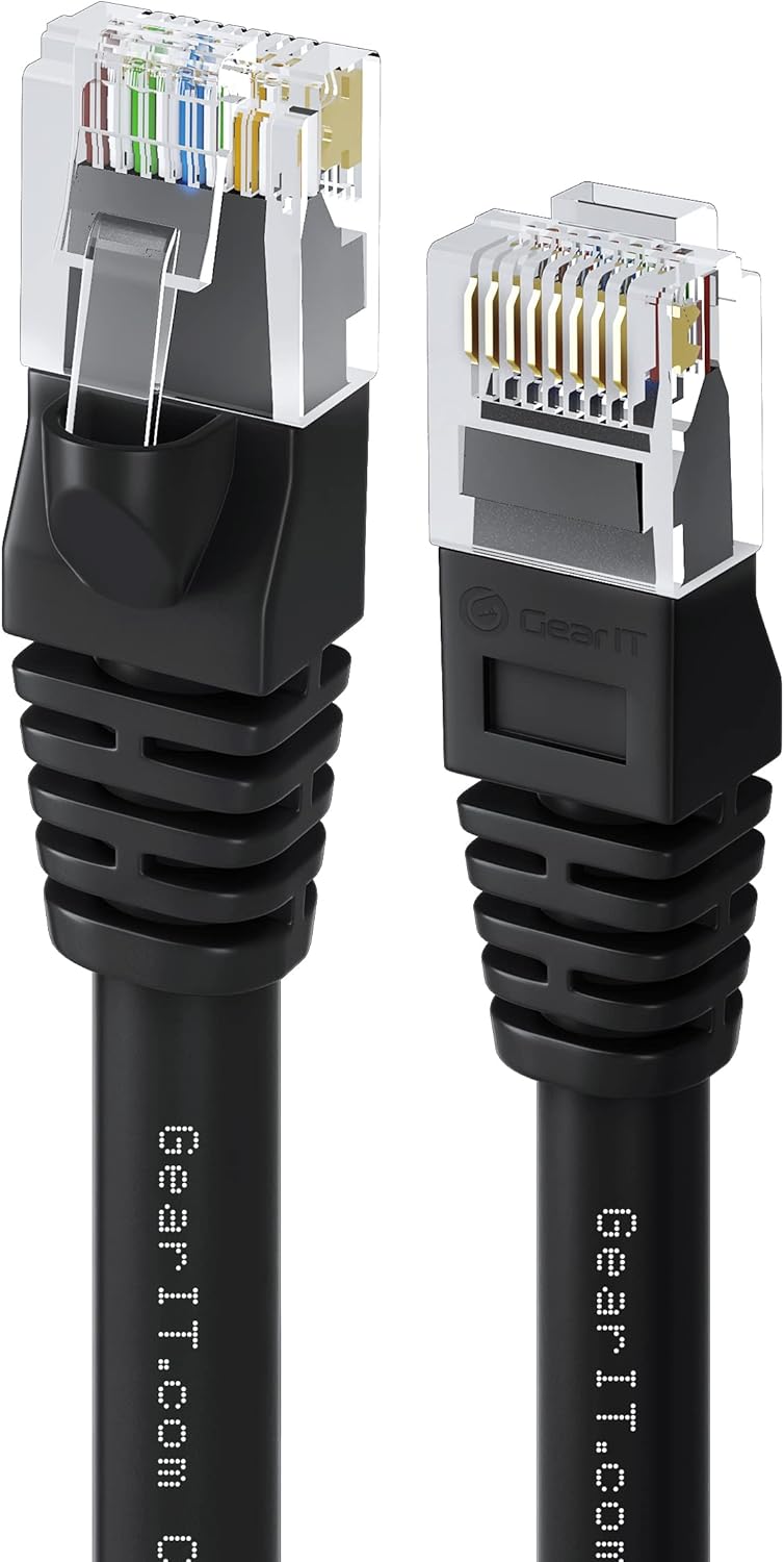 Cat 6 Ethernet Cable 5 ft (24-Pack) Black Y51123