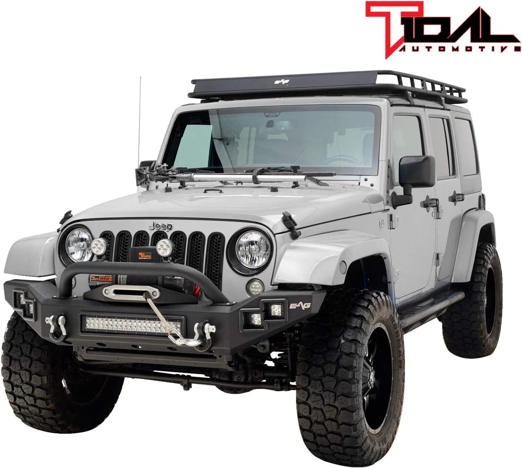 LED Front Bumper with Winch Plate for Wrangler JK Z26475
