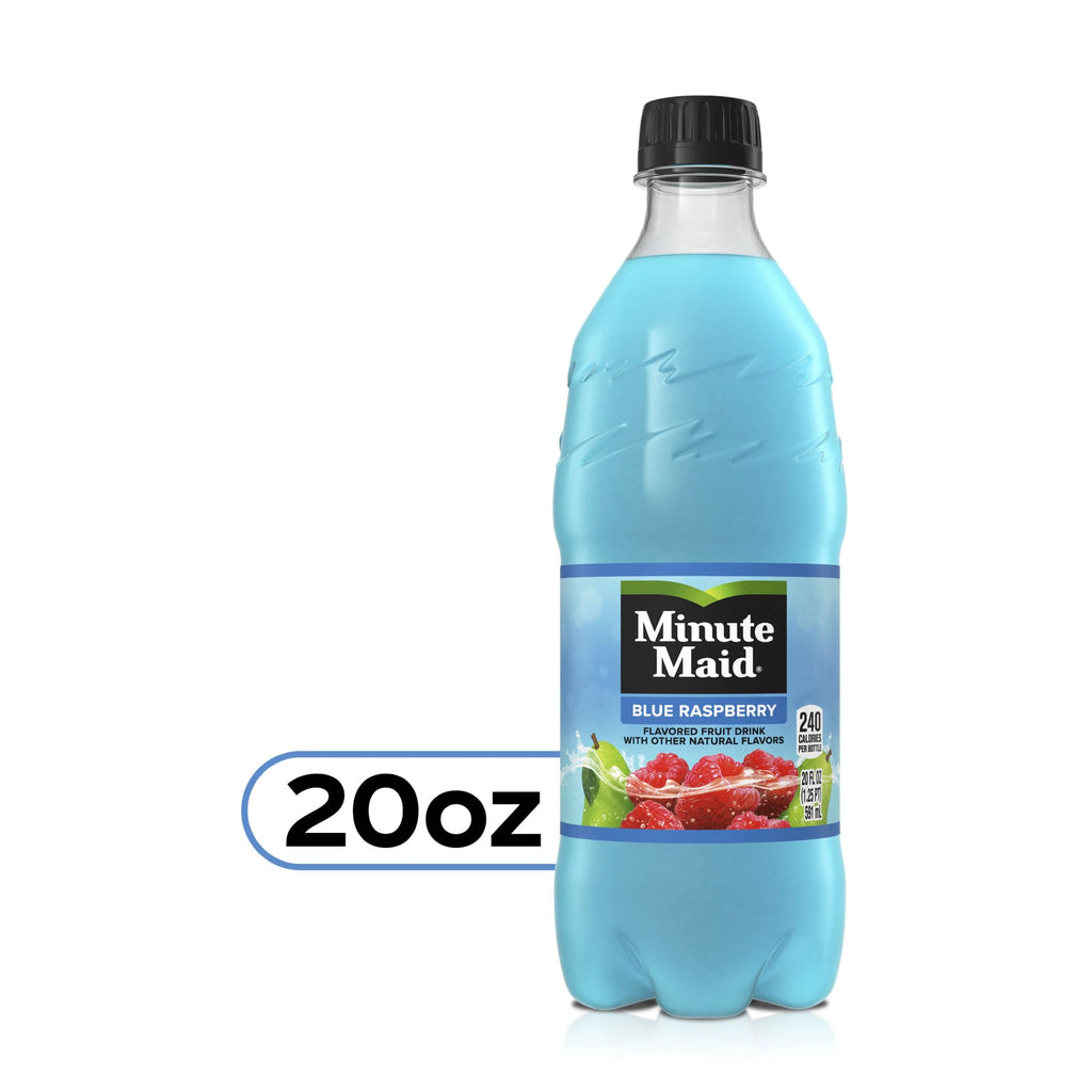 Blue Raspberry Juice Drink 20oz Bottles (Pack of 10) U9584