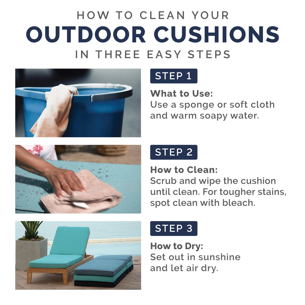 Sapphire Blue Outdoor Dining Chair Cushion Set 21 x 21 X74924
