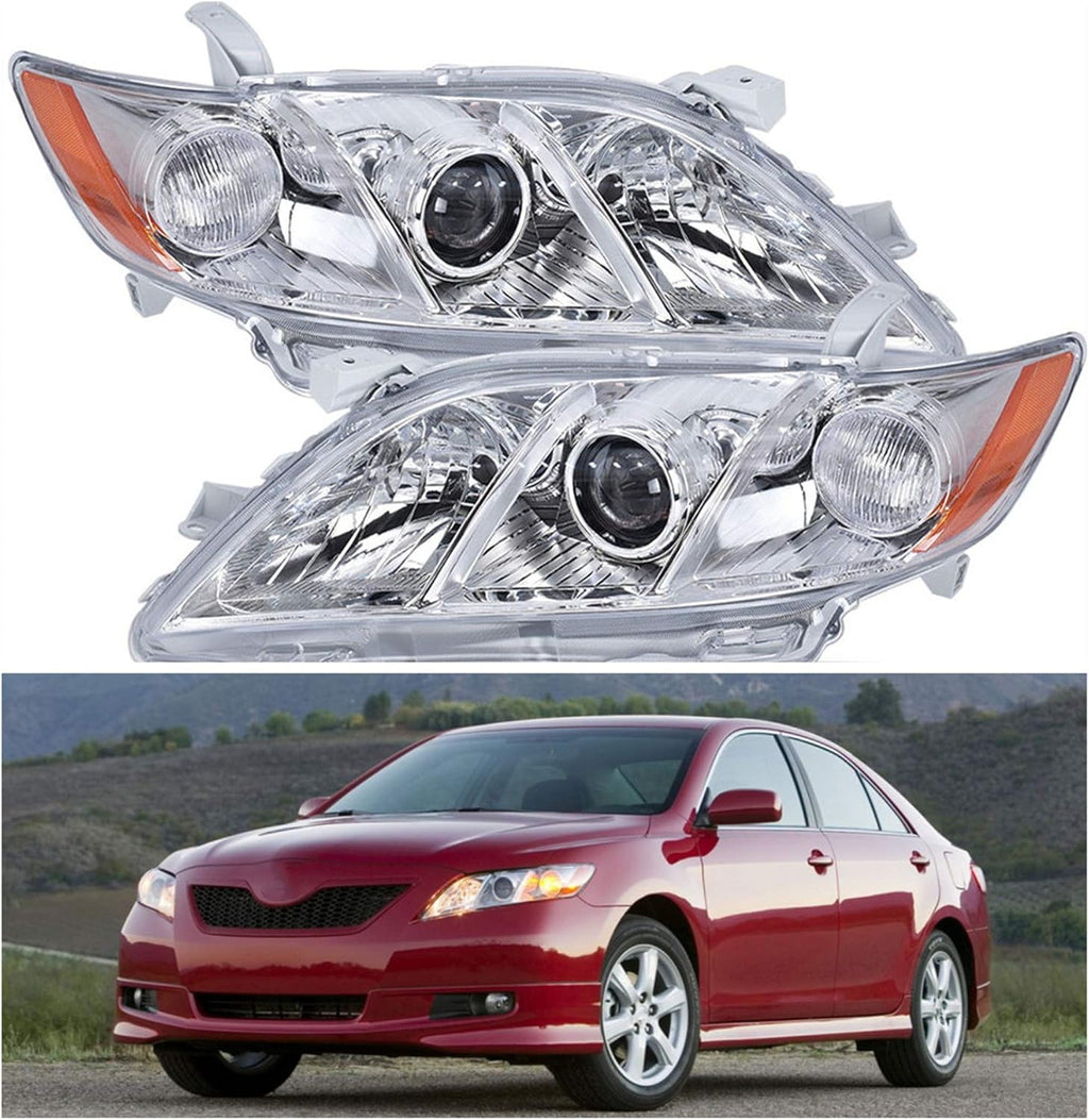 Headlight Headlamp Assembly with Amber Corner for 2007-2009 Toyota Camry P52359