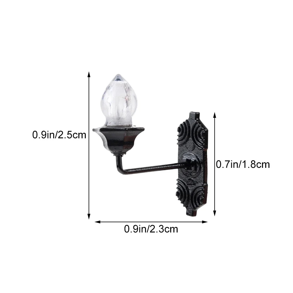 5 Pcs Miniature LED Dollhouse Wall Light Lamp R8771