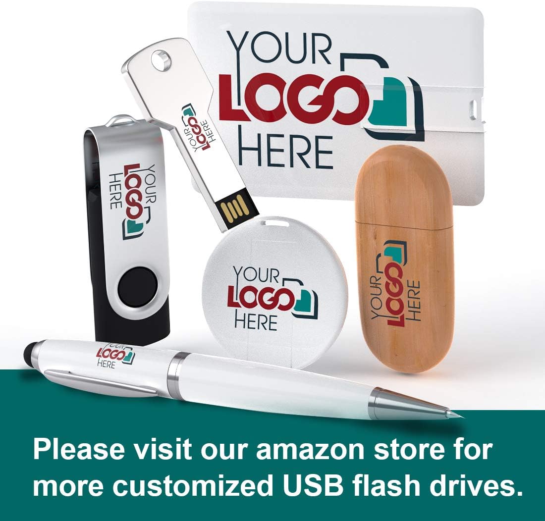 Custom Swivel USB Flash Drive 128MB 100 Pack J417