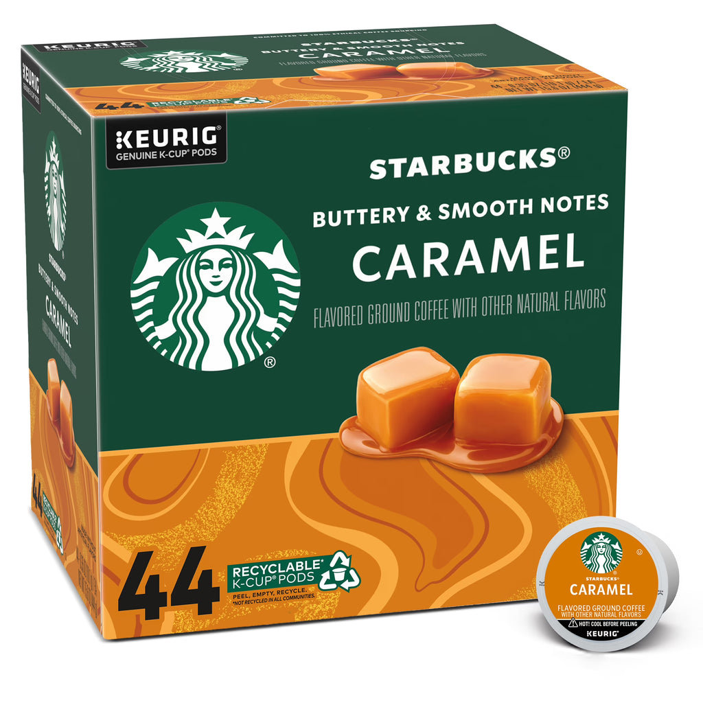 Caramel Medium Roast Coffee Pods, 44 Count S7561