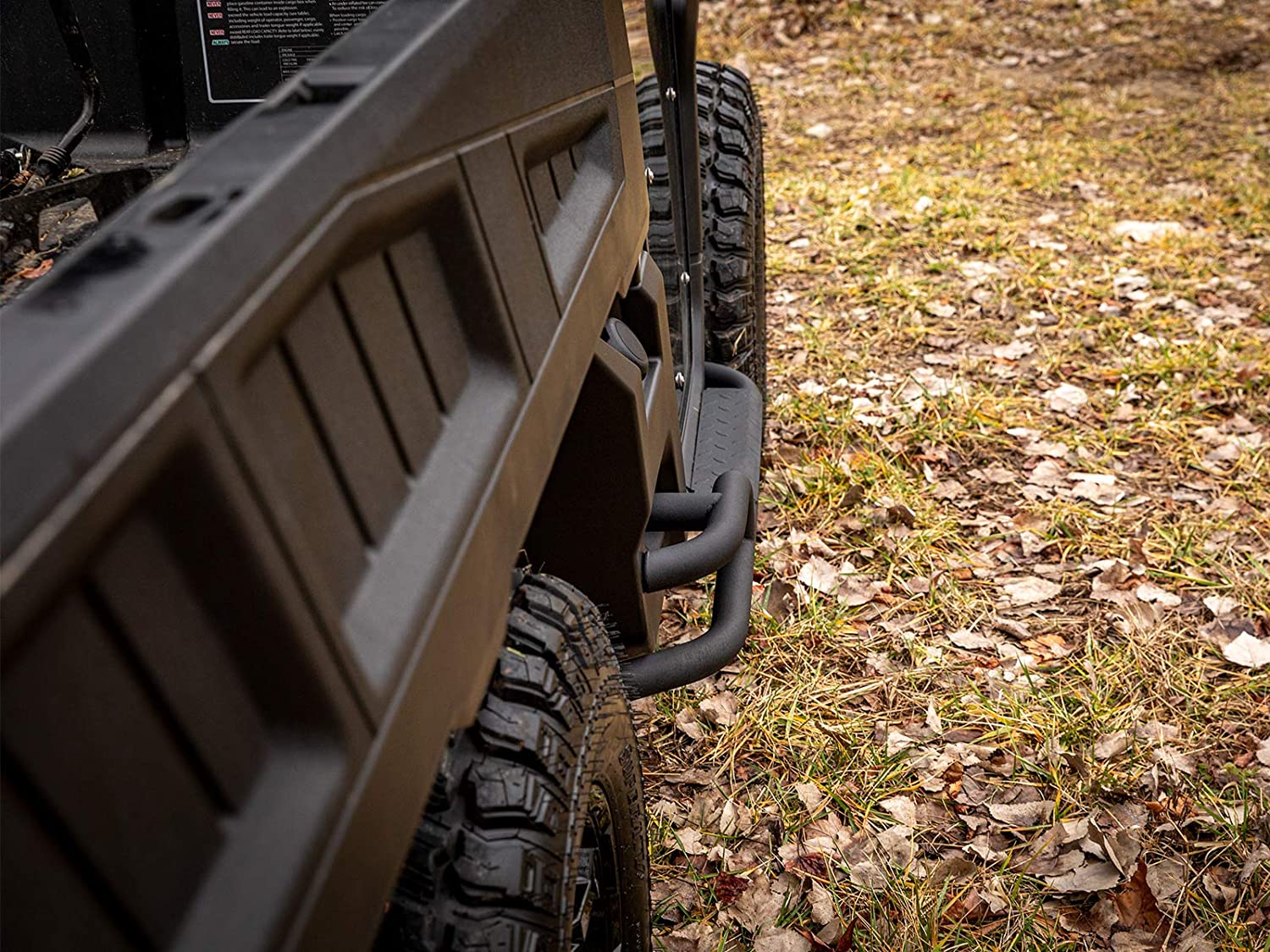 Black Nerf Bars with Steel Tubing A824