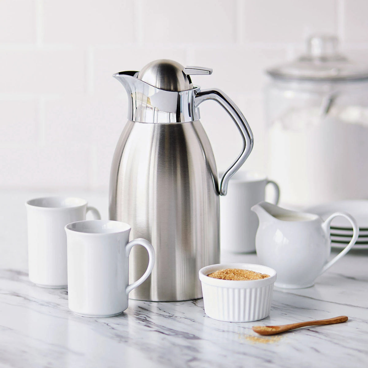 Brushed Stainless Steel Thermal Carafe - 2 L D22924
