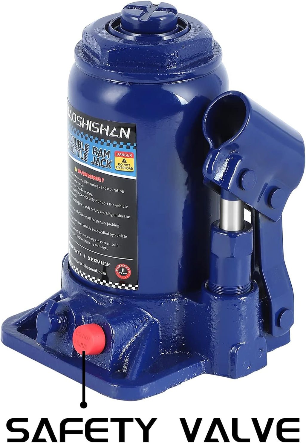 4 Ton Double Ram Hydraulic Bottle Jack with Carrying Case Pack of 2 P937705