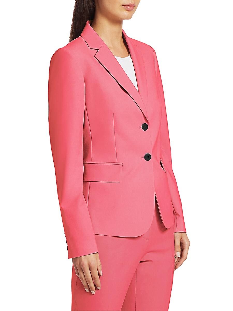 Deep Navy Wool-Blend Blazer Q43802