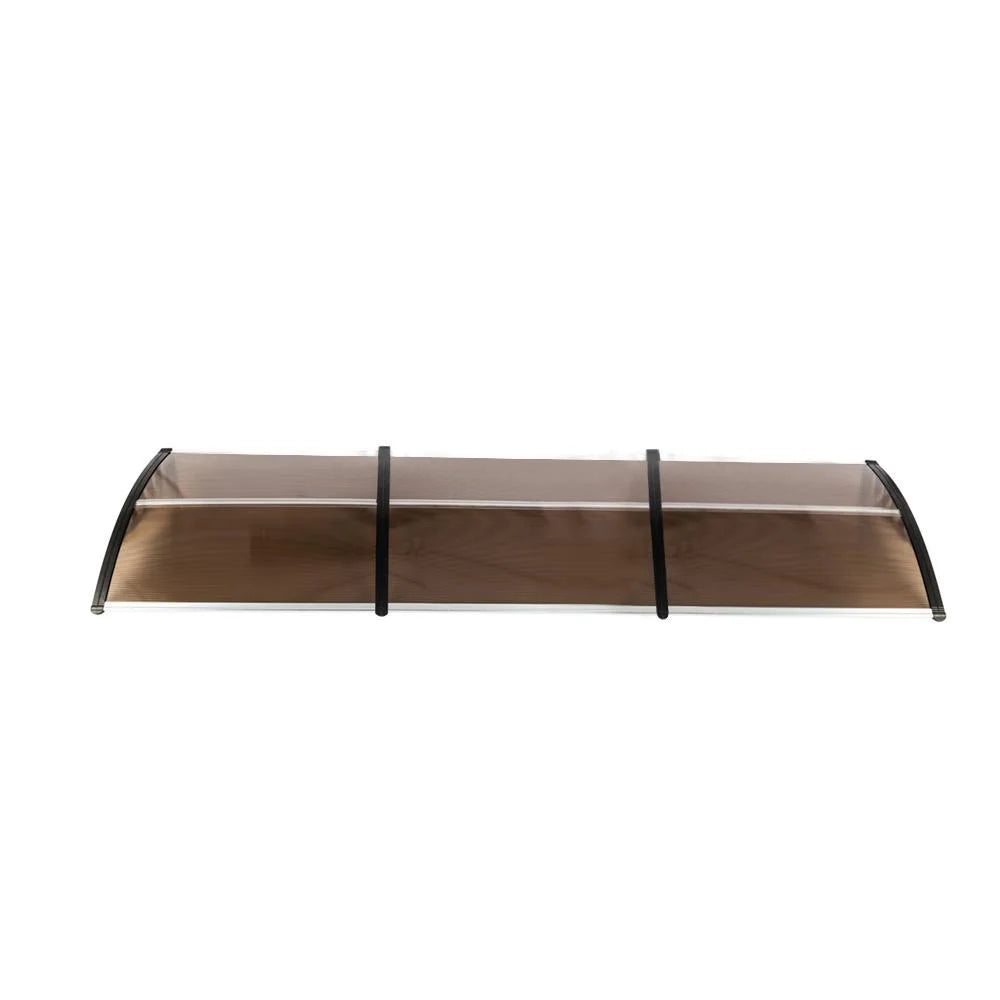 Brown Patio Awning with Black Holder Y3852