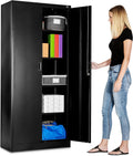 Metal Garage Storage Cabinet with Adjustable Shelves & Locking Doors L663288