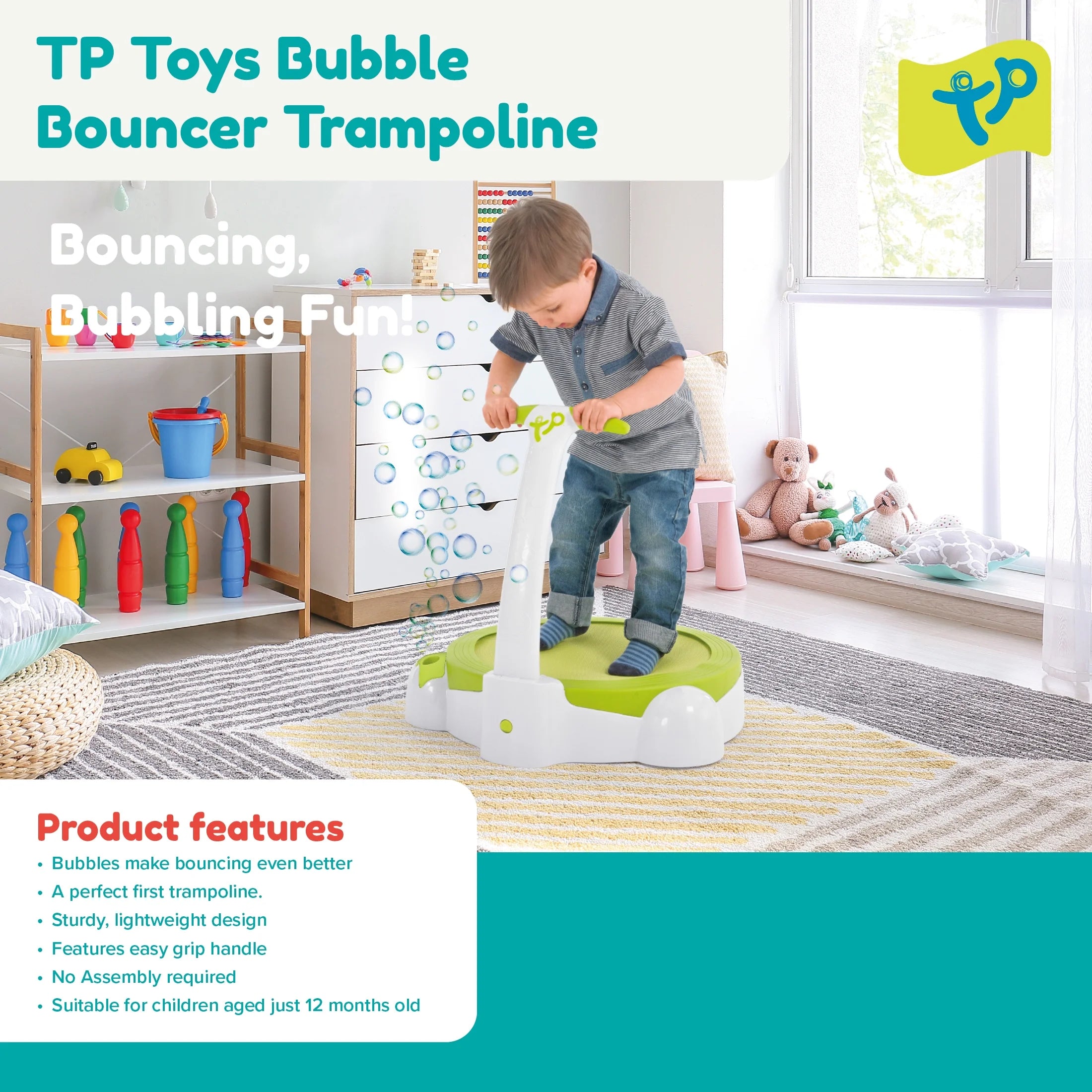 Mini Trampoline and Bubble Maker R252695