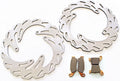 Front Rear Brake Rotors & Brake Pads for Honda CRF450X U69571
