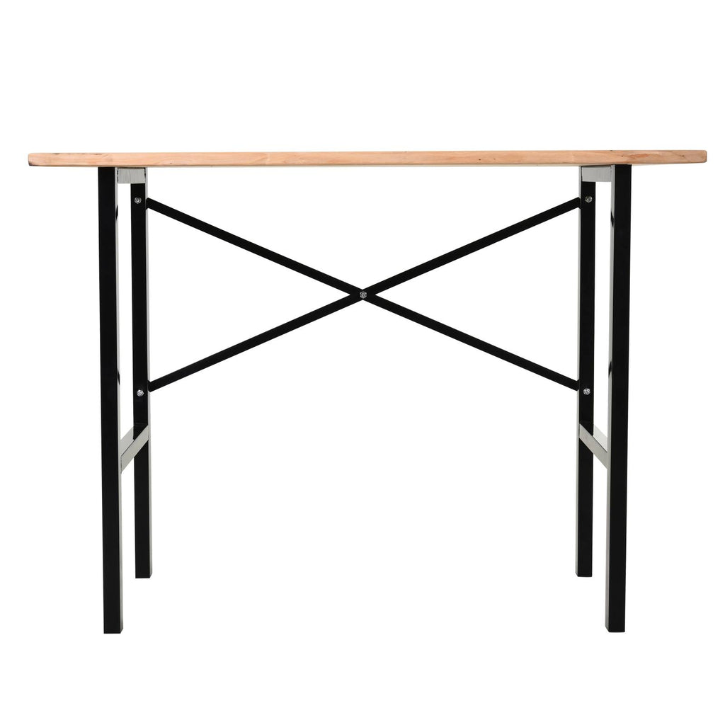 Fir Wood Work Table with X-Shape Bracket P236544