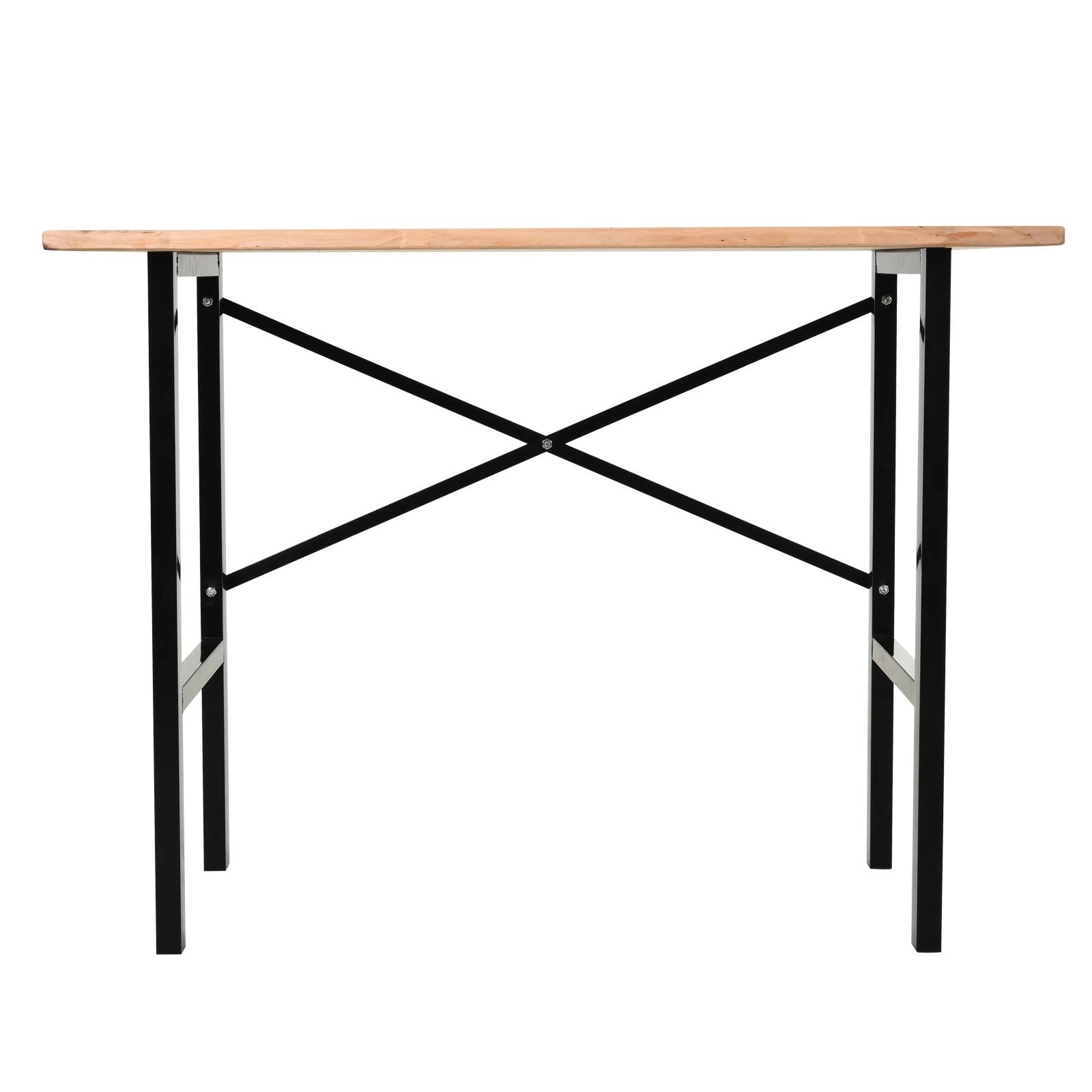 Fir Wood Work Table with X-Shape Bracket P236544