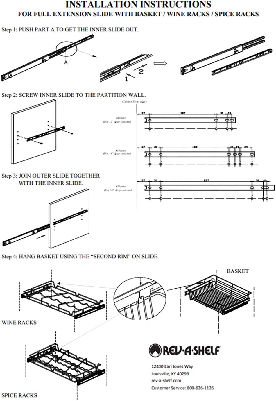 Bronze Wire Pullout Storage Basket for Cabinet U700