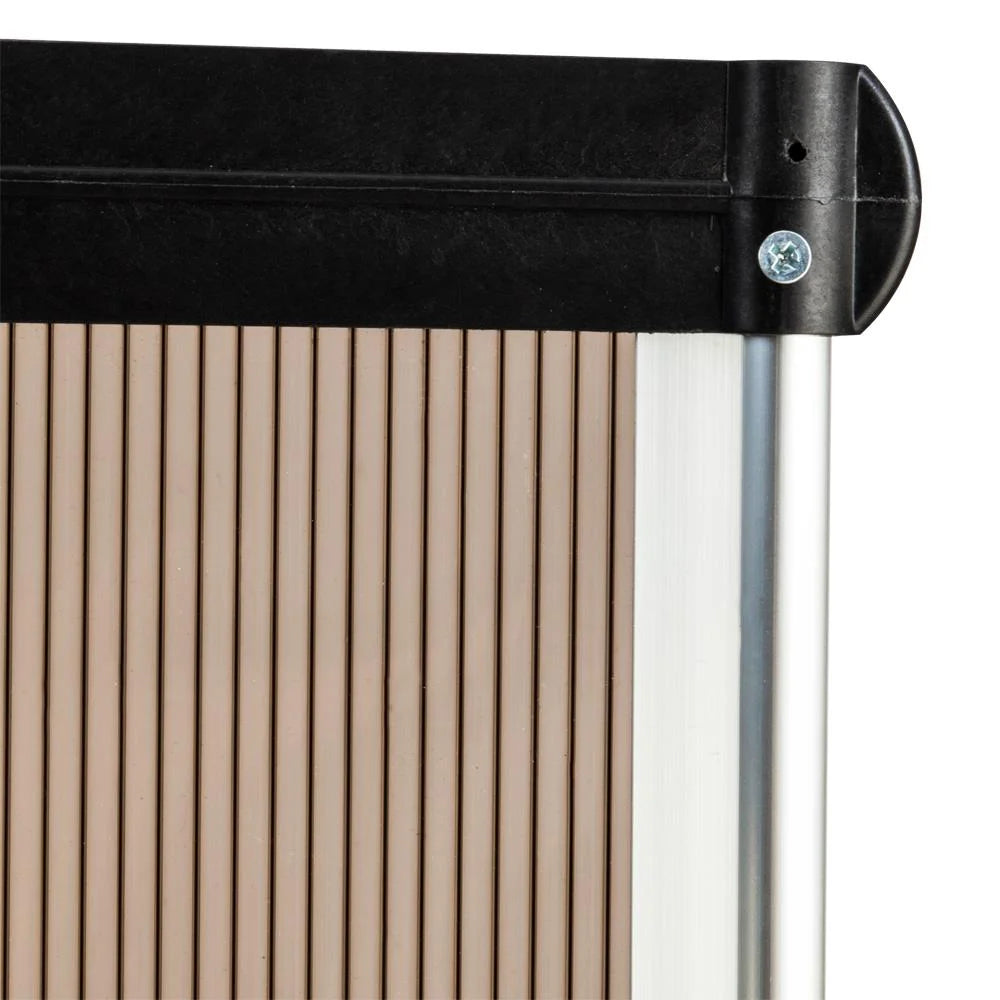 Brown Patio Awning with Black Holder Y3852