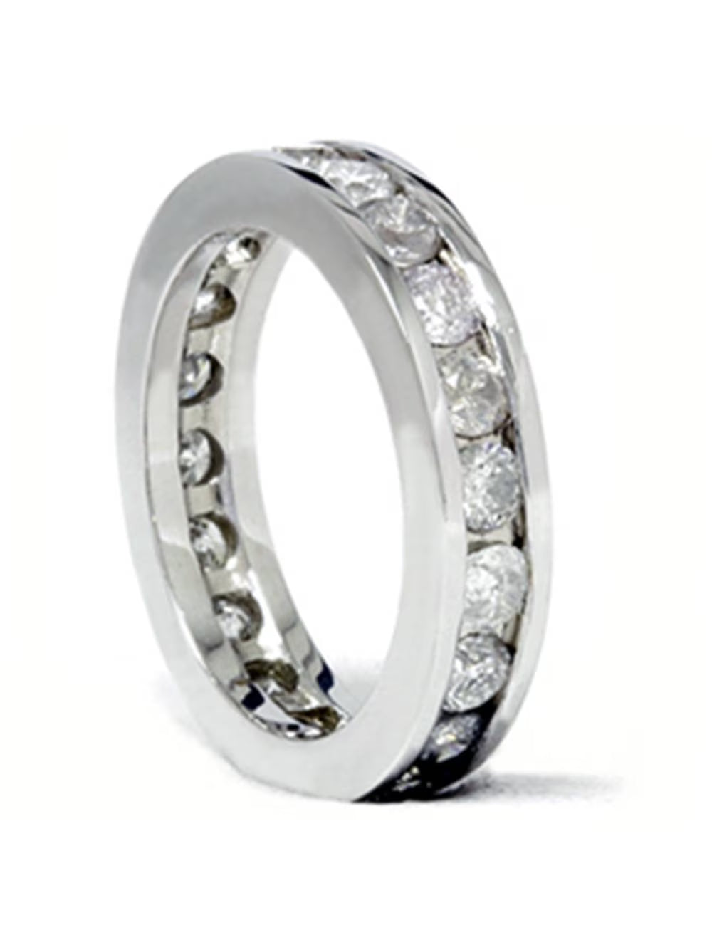 14K White Gold Diamond Eternity Ring P8562