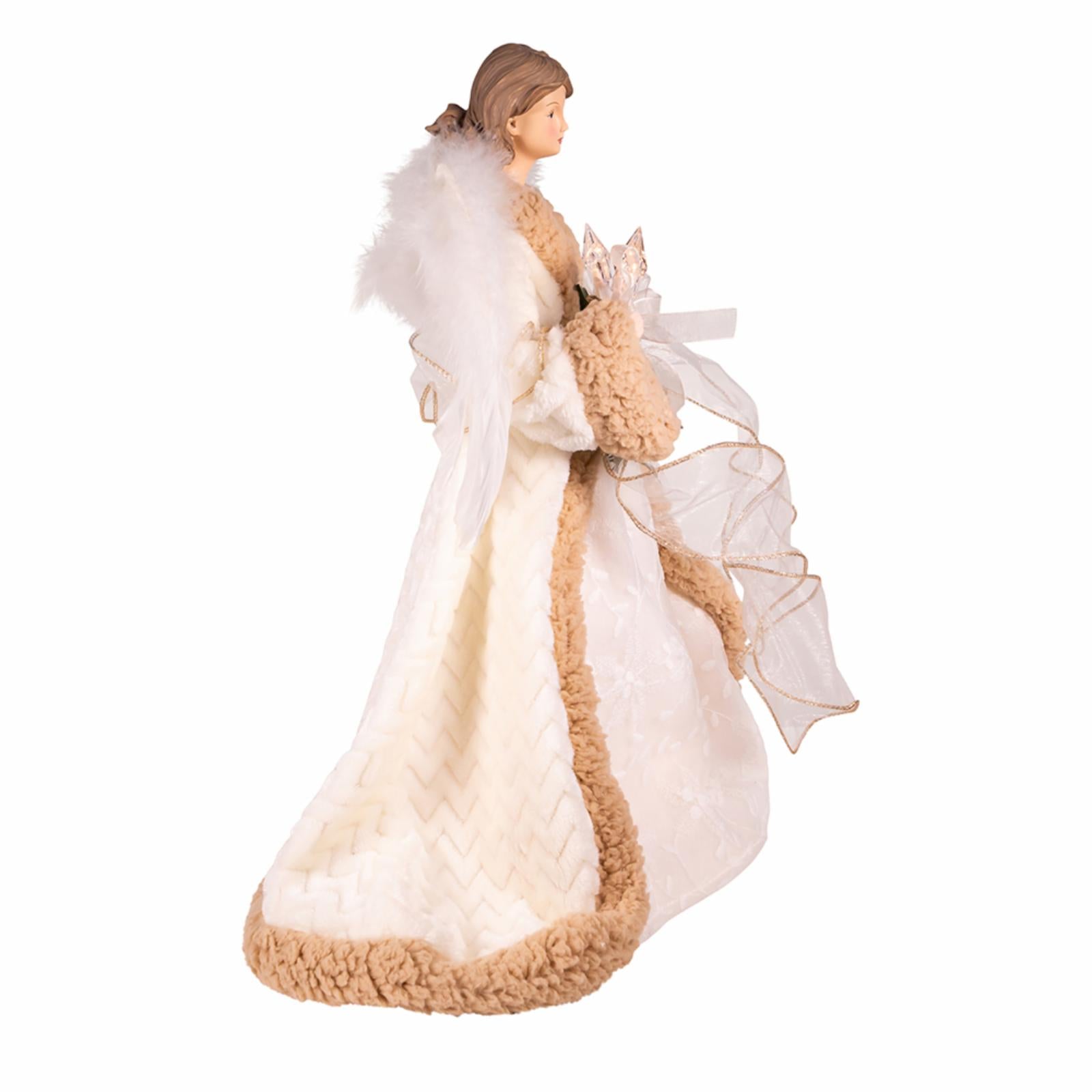 10-Light Rustic Angel Treetop E306001