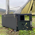 Portable Wood Burning Stove for Outdoor Cooking and Heating J46063