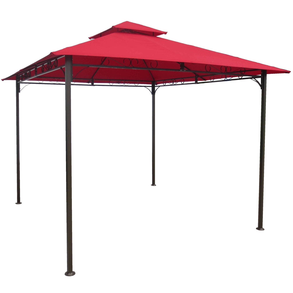Red Square Vented Canopy Gazebo F6563