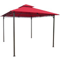 Red Square Vented Canopy Gazebo F6563