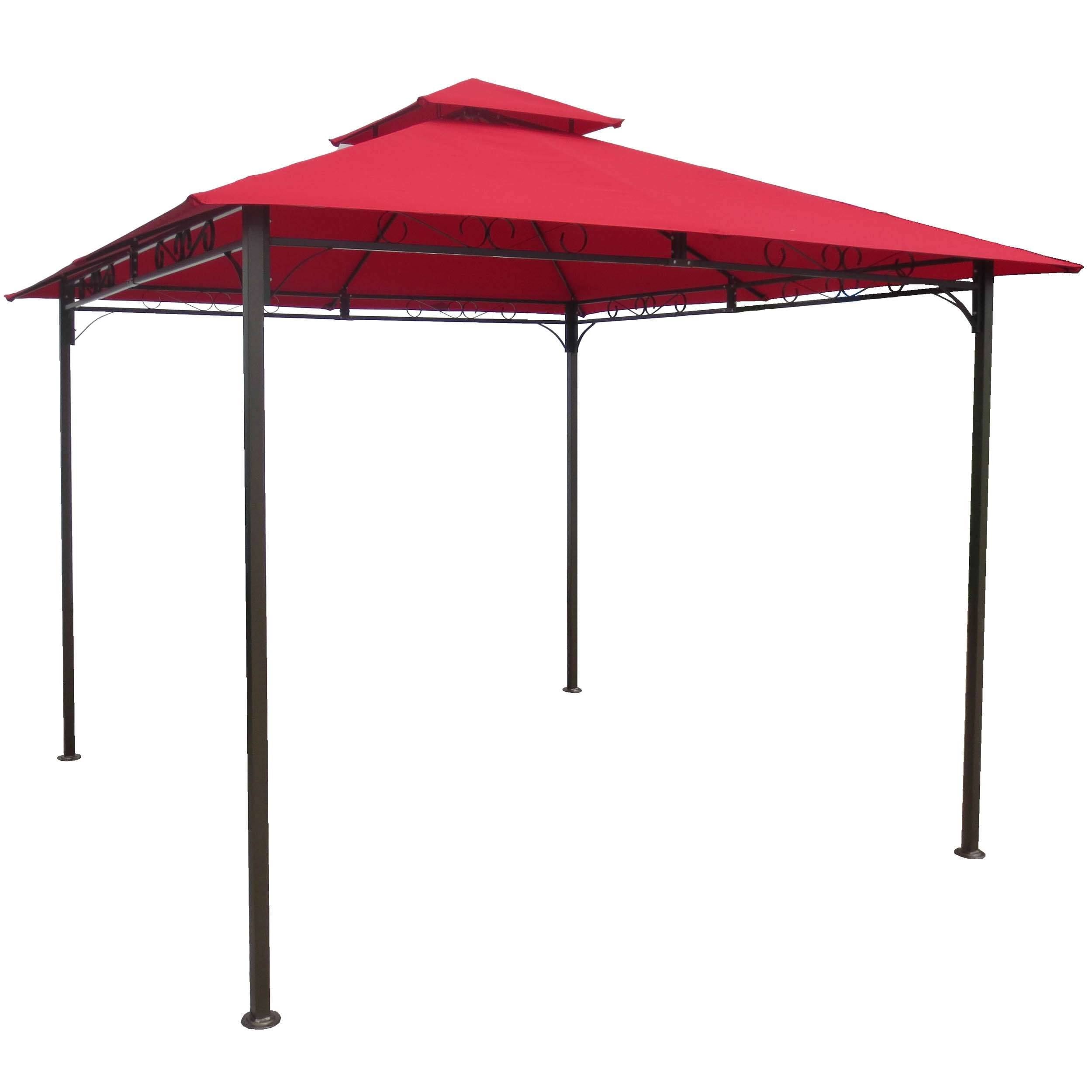Red Square Vented Canopy Gazebo F6563