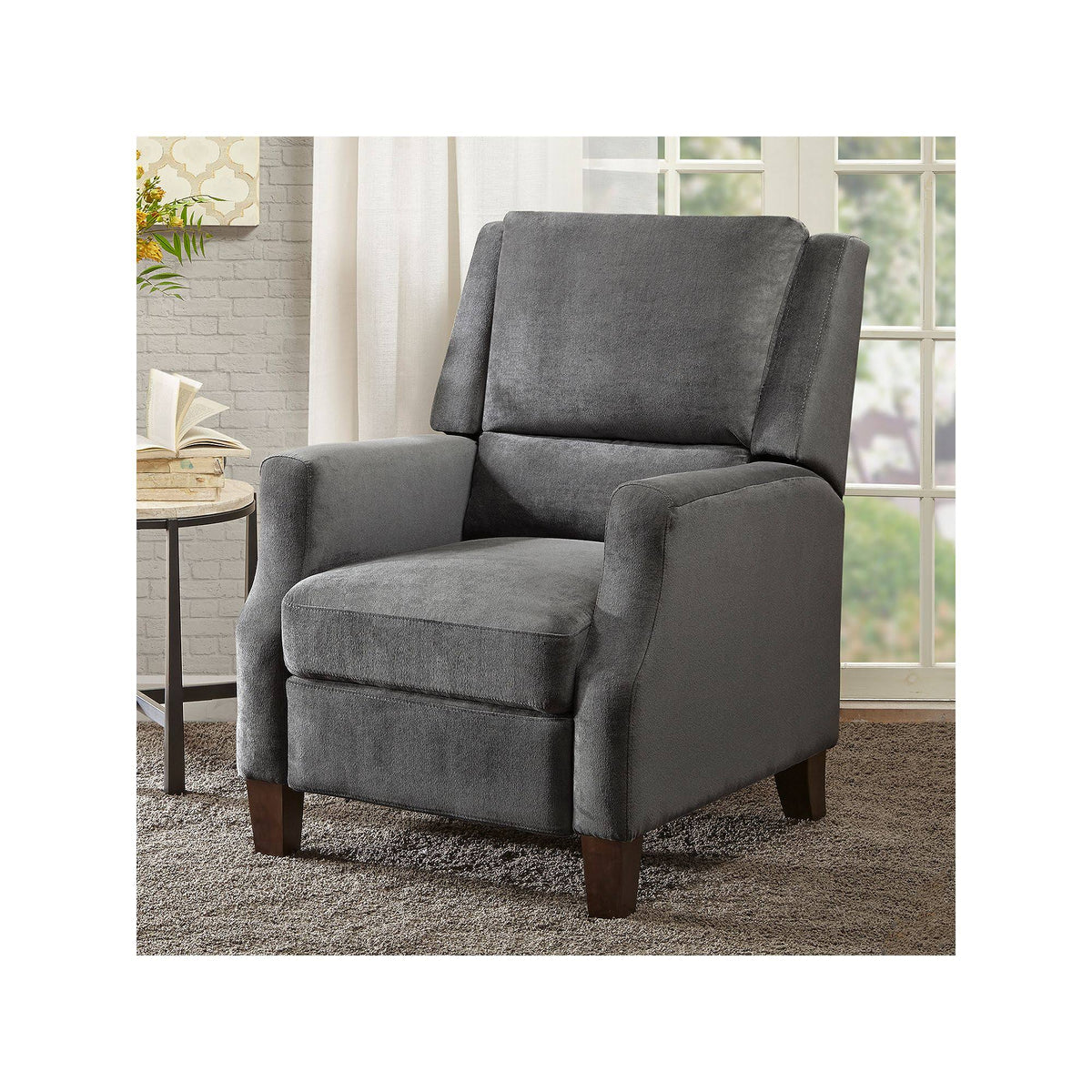 Grey Push Back Recliner F492