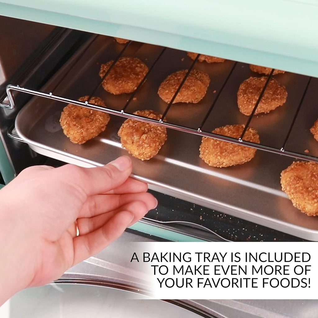 0.7-Cu. Ft. Retro Convection Toaster Oven, Aqua Y98736