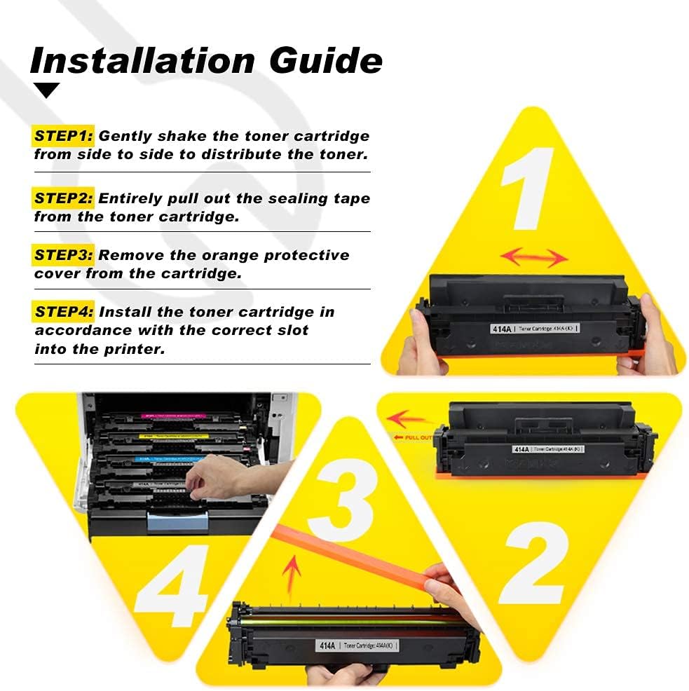 Black High Yield Remanufactured Toner Cartridge for HP 414X 414A W2020X Printer X477891