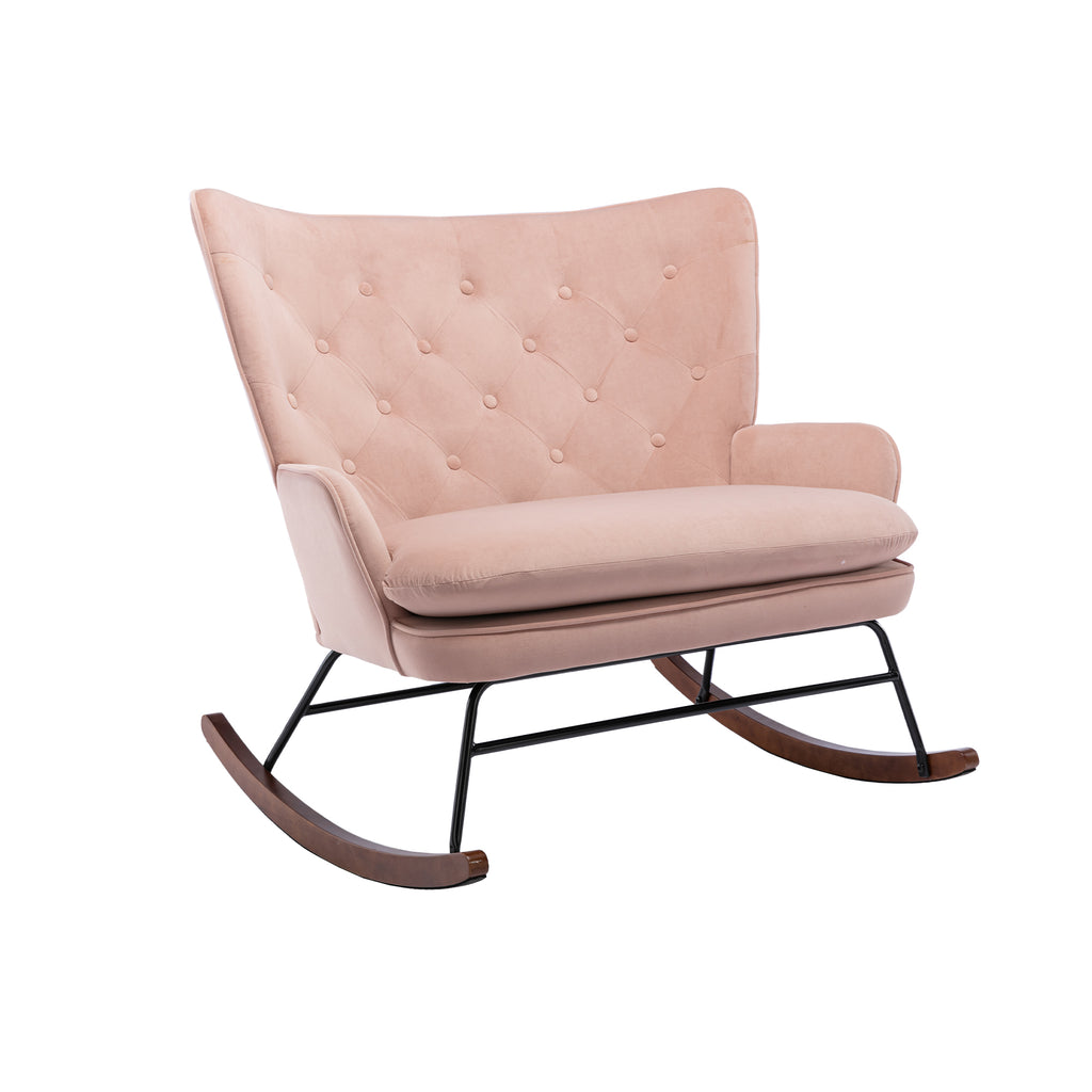 High Back Rocking Fabric Nursery Sofa G885771