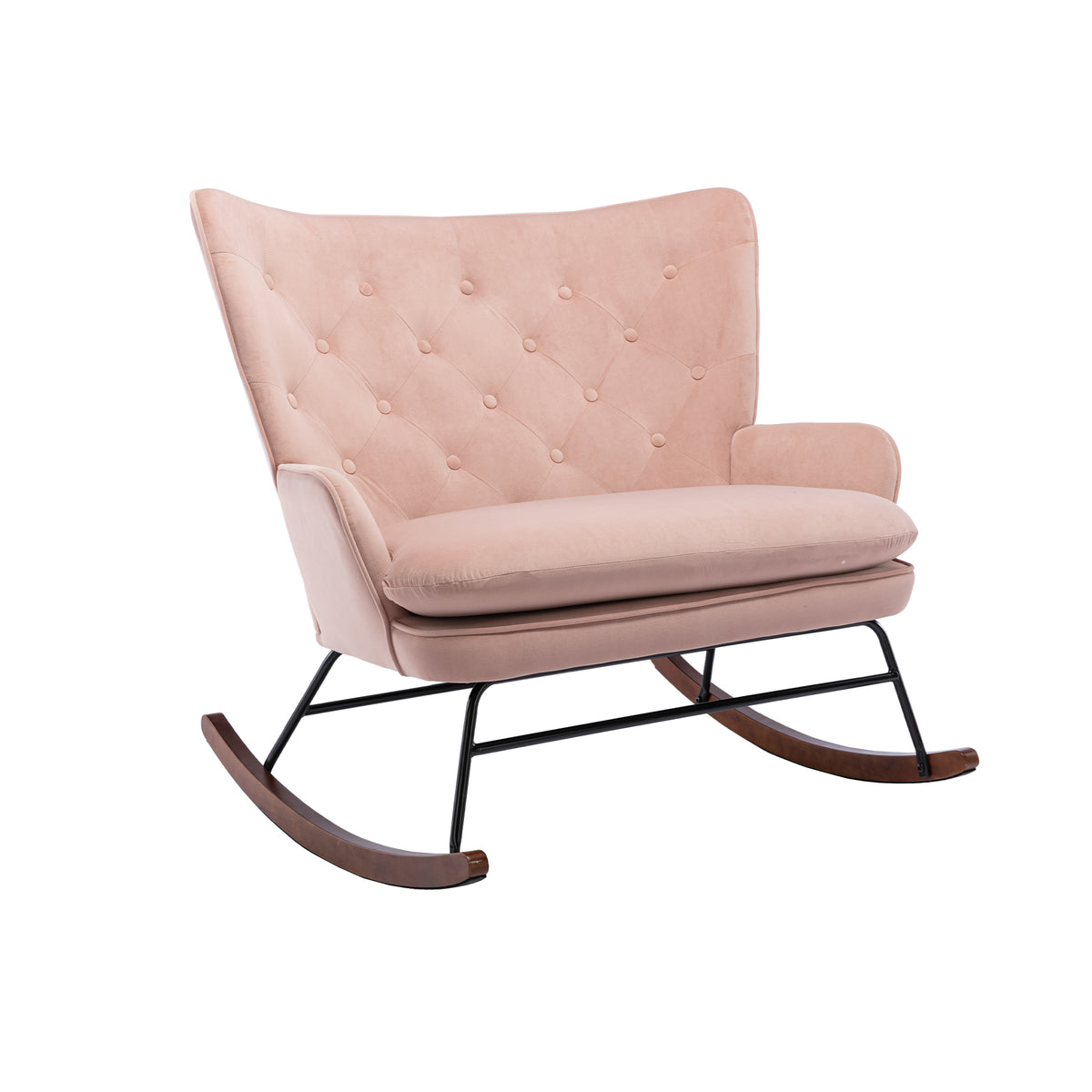High Back Rocking Fabric Nursery Sofa G885771