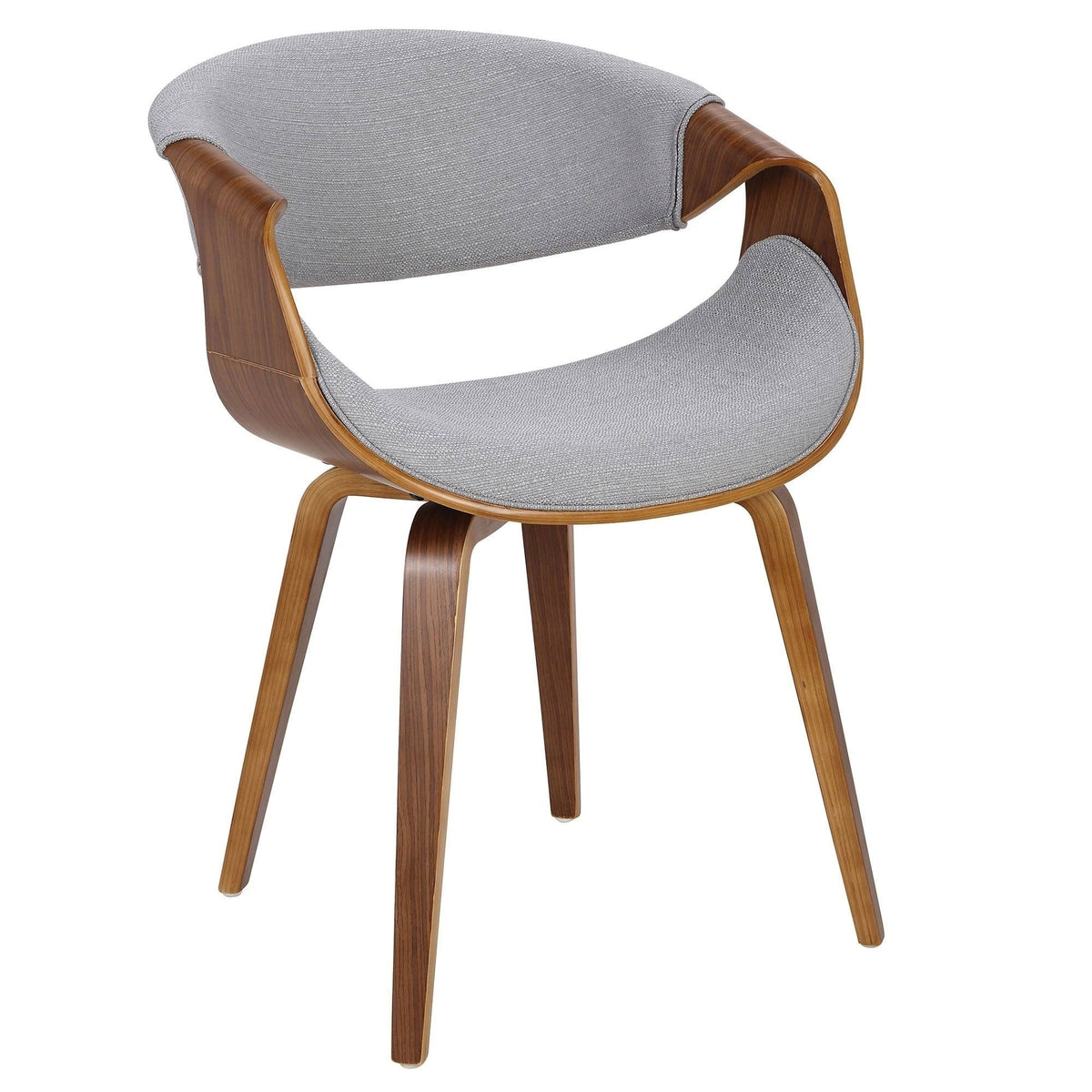 Grey Cross Frame Dining Accent Chair C63196