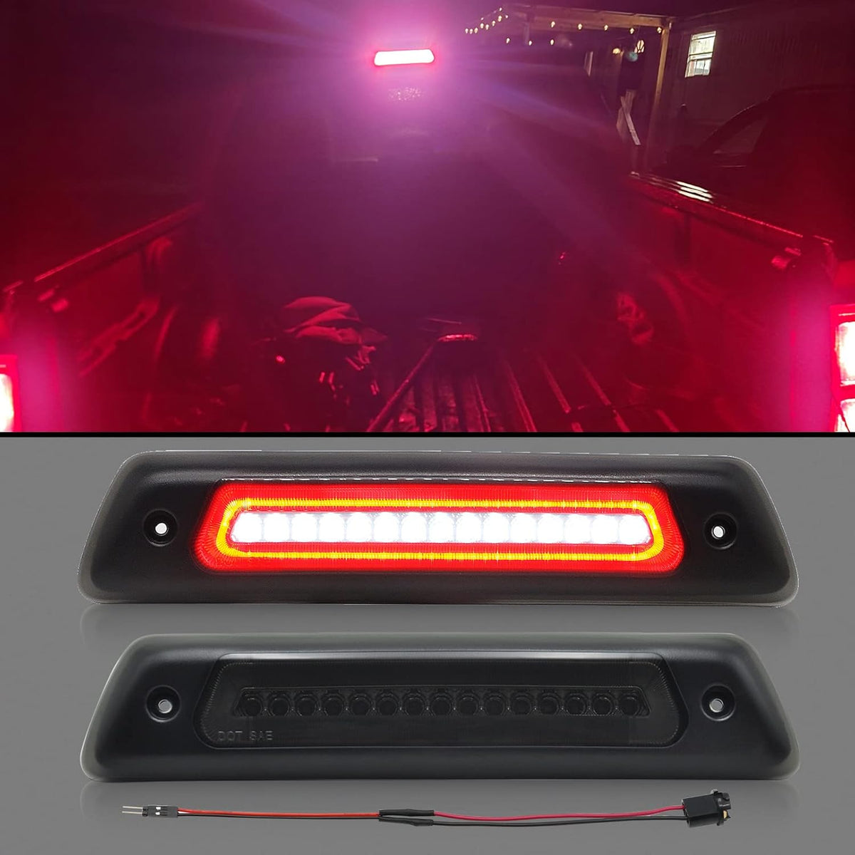 Smoked Lens LED Third Brake Light Pack of 2 B93101