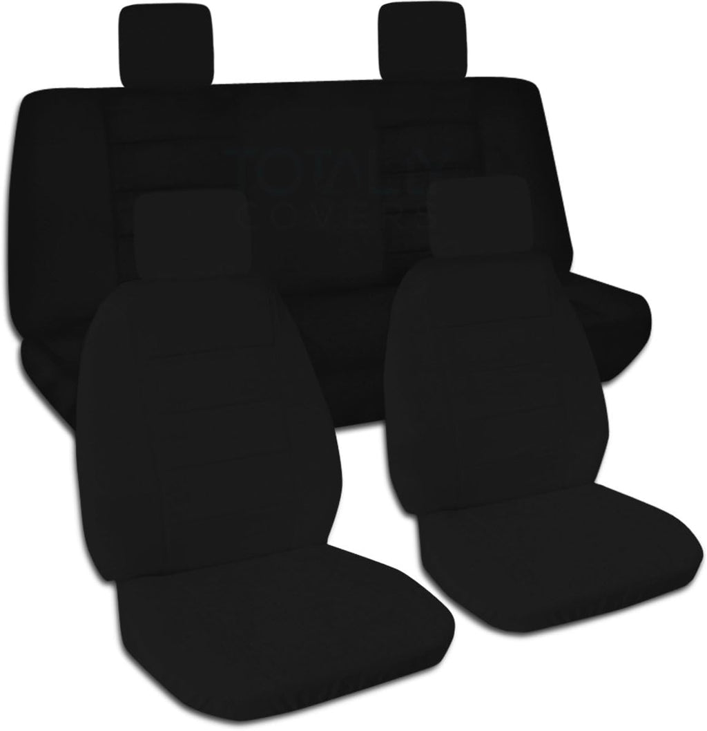Solid Color Seat Covers Full Set Front & Rear B337
