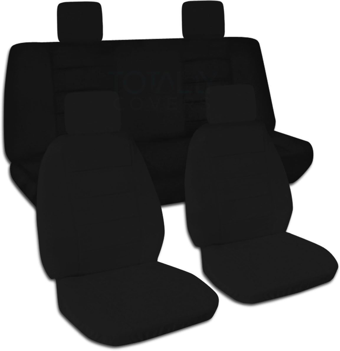 Solid Color Seat Covers Full Set Front & Rear B337