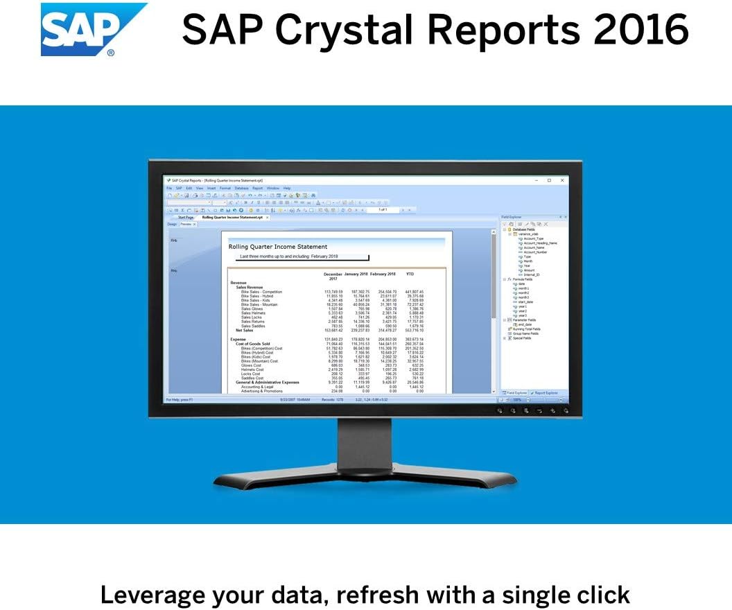 Crystal Reports 2016 Reporting software [32 Bit] X14567