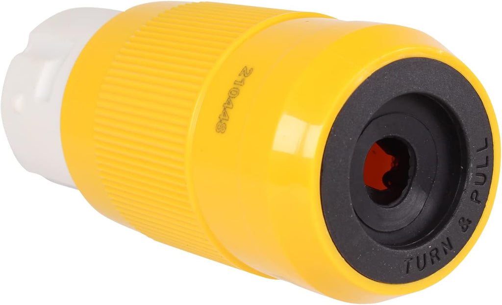 50 Amp Twist Locking Female Plug Connector, 125/250 Volt, Pack of 2 R522