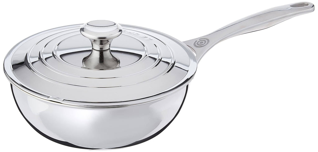 2 Quart Stainless Steel Saucier Pan with Lid T3431