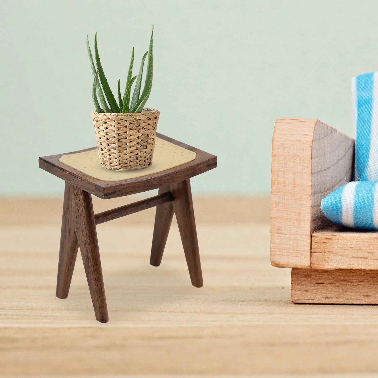 Black Walnut Miniature Wooden Chairs B38614