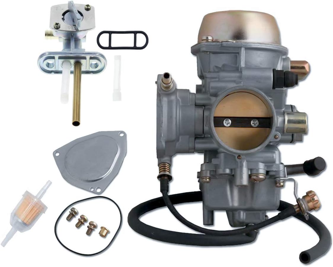 Carburetor Carb Kit with Fuel Switch Valve Petcock ATV Carb Pack of 2 T9478