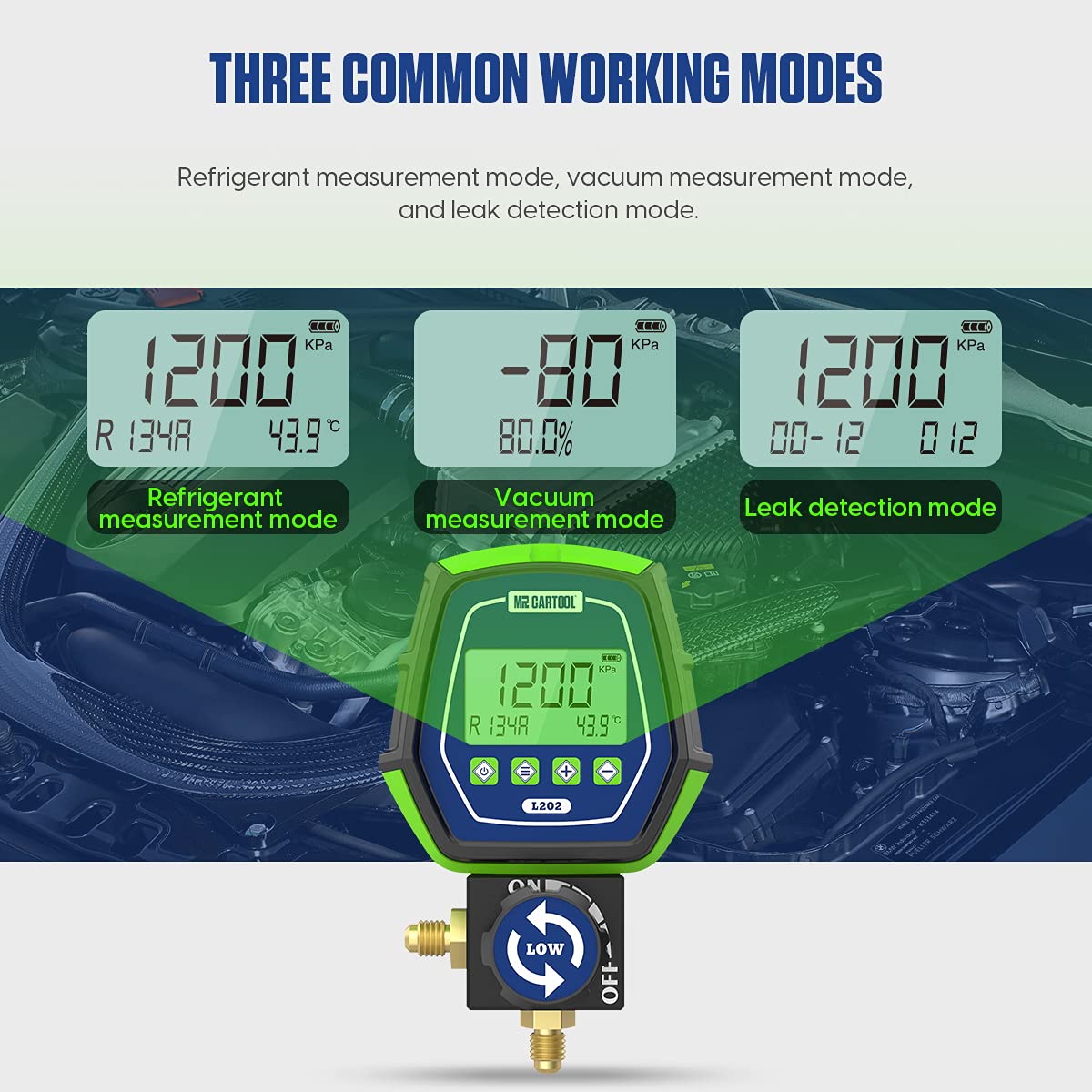 Digital Manifold Gauge Set for HVAC Systems C7450