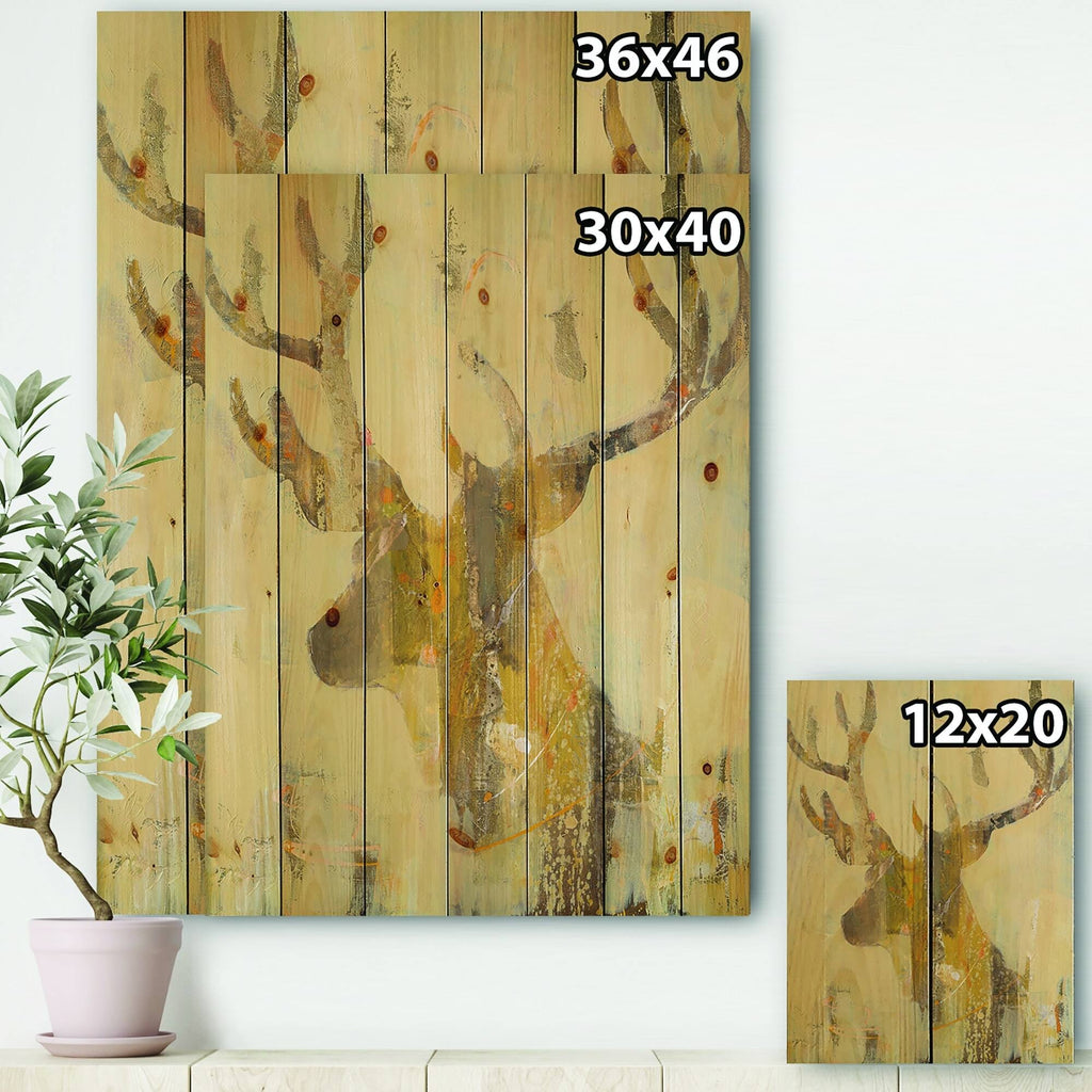 Brown Modern Farmhouse Print on Natural Pine Wood W8019